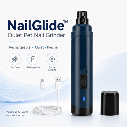 NailGlide - Quiet & Precise Pet Nail Grinder