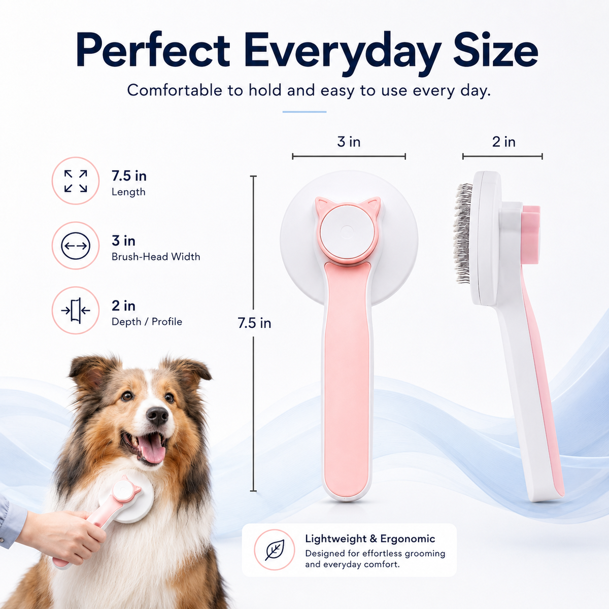 FurBrush - Self-Cleaning Pet Brush