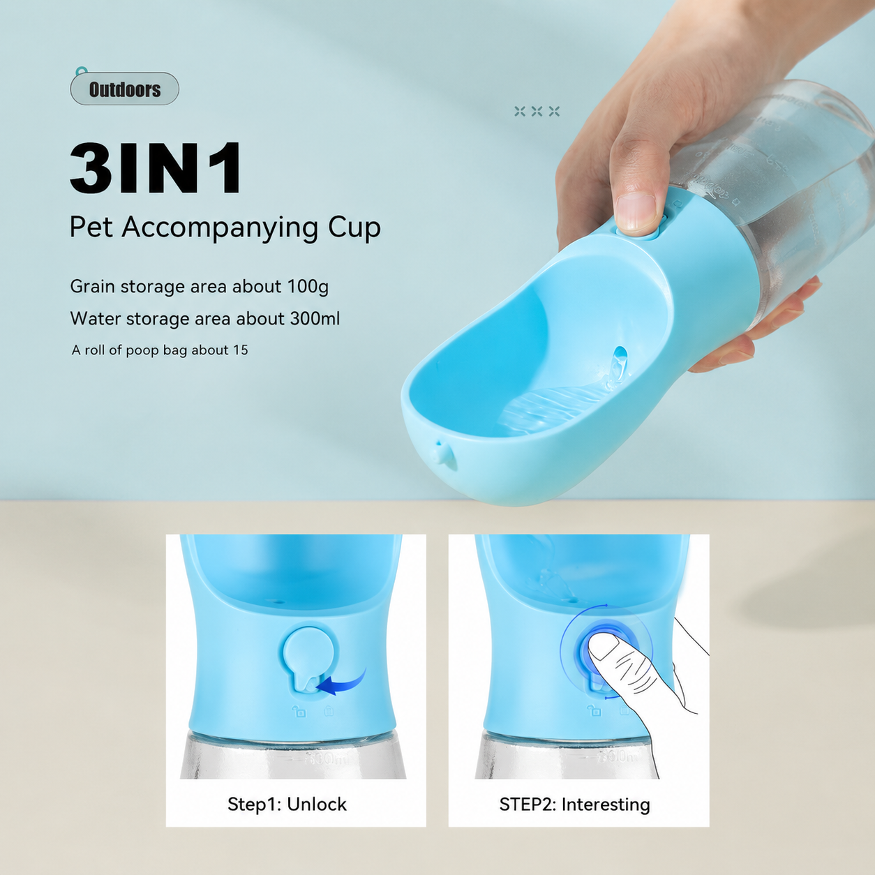 3-in-1 Travel Bottle